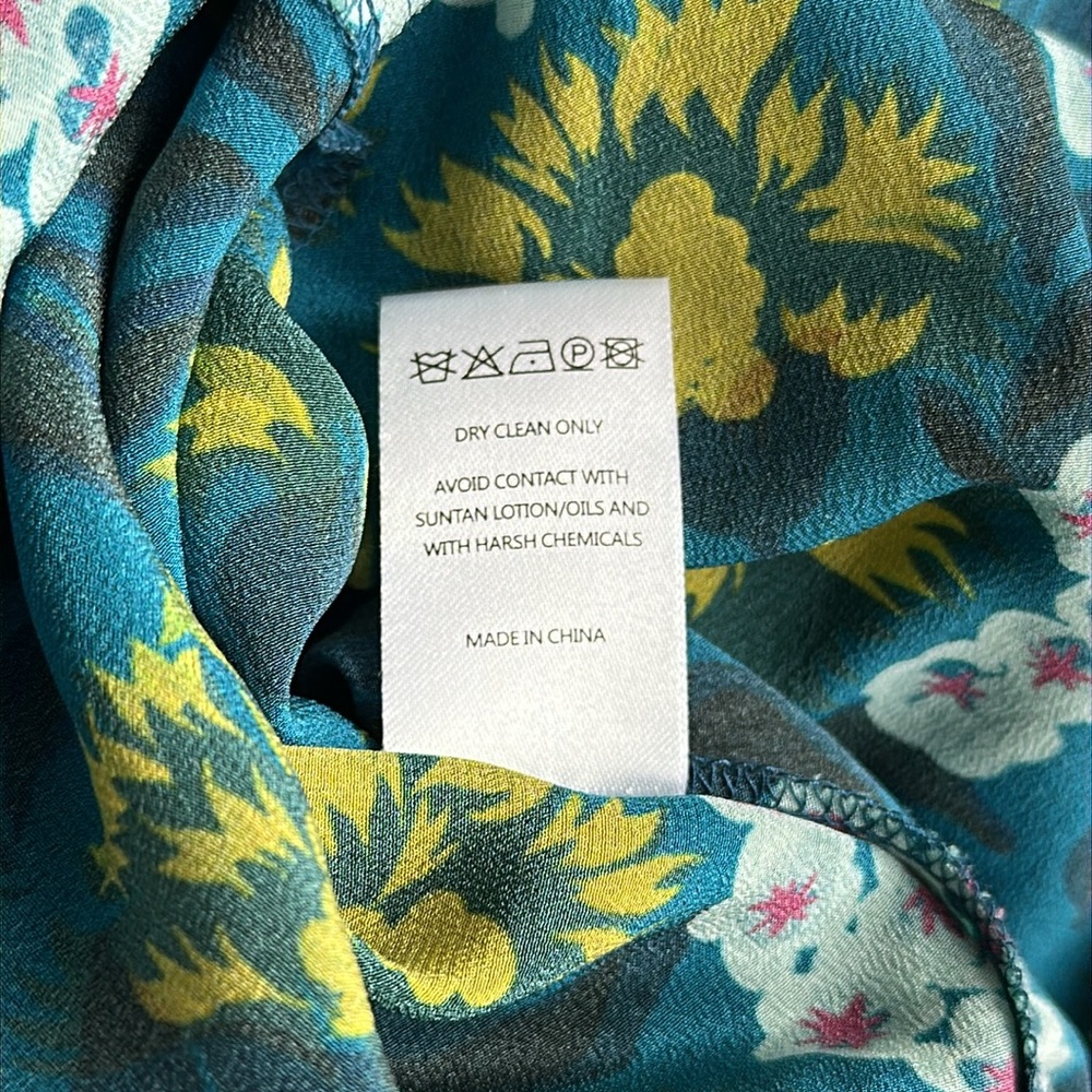 NWOT Saloni Silk Floral Gown size 6 - Picture 11 of 11